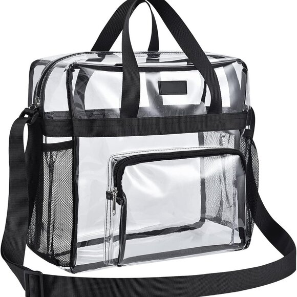 Stadium Approved Clear Tote Bag 12x6x12 - Waterproof for Events & Concerts - Picture 1 of 7